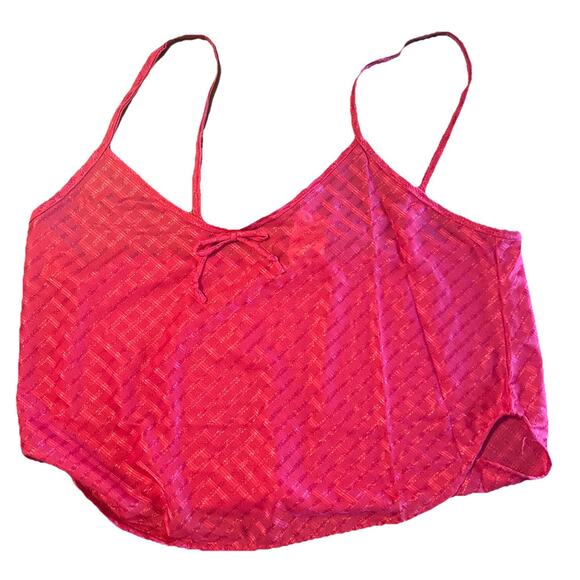 Lot 3 Vintage 80s Two Piece Lingerie Silky Pajama Sets Tops & Shorts Med - Picture 6 of 11